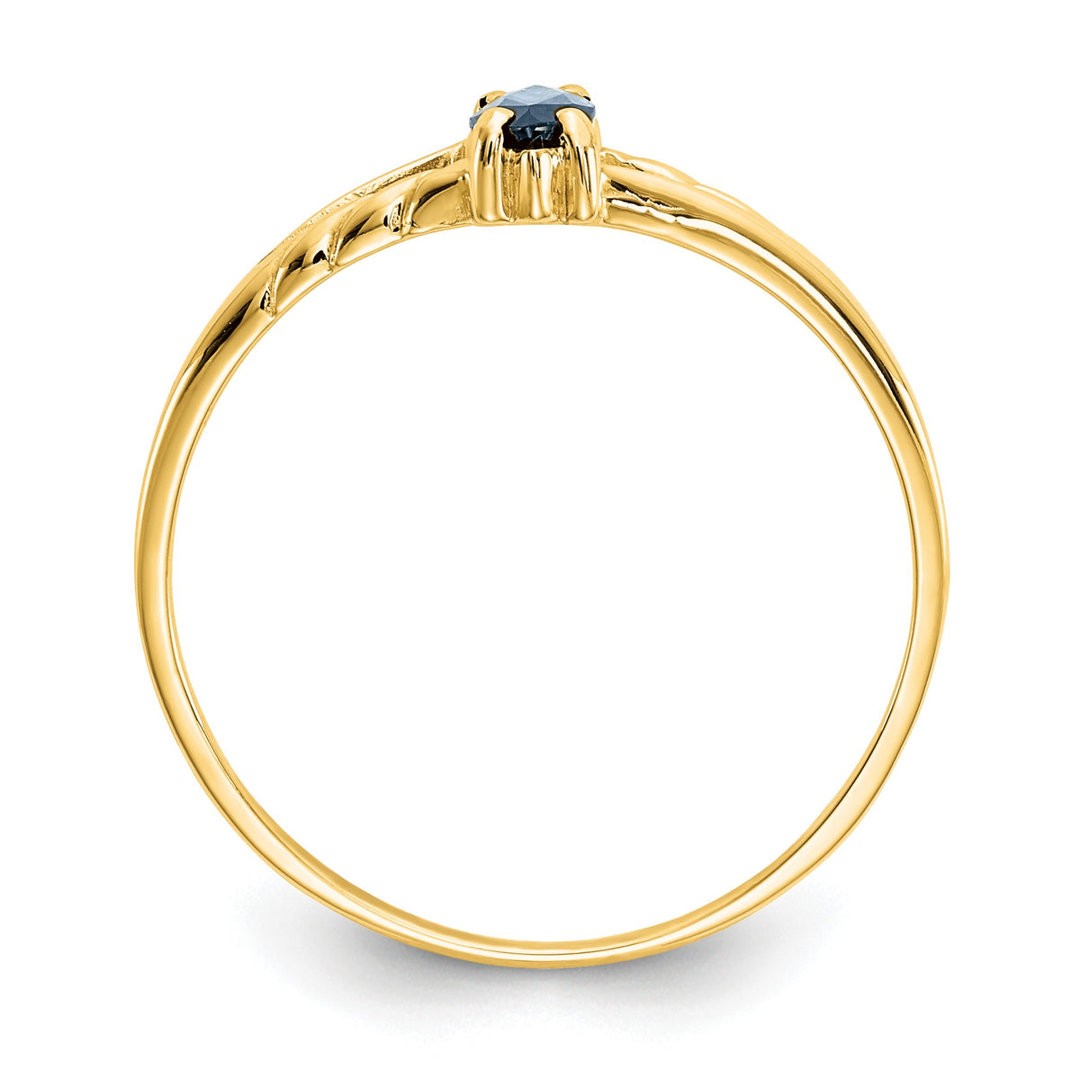 14k 6x3 Marquise Sapphire Birthstone Ring