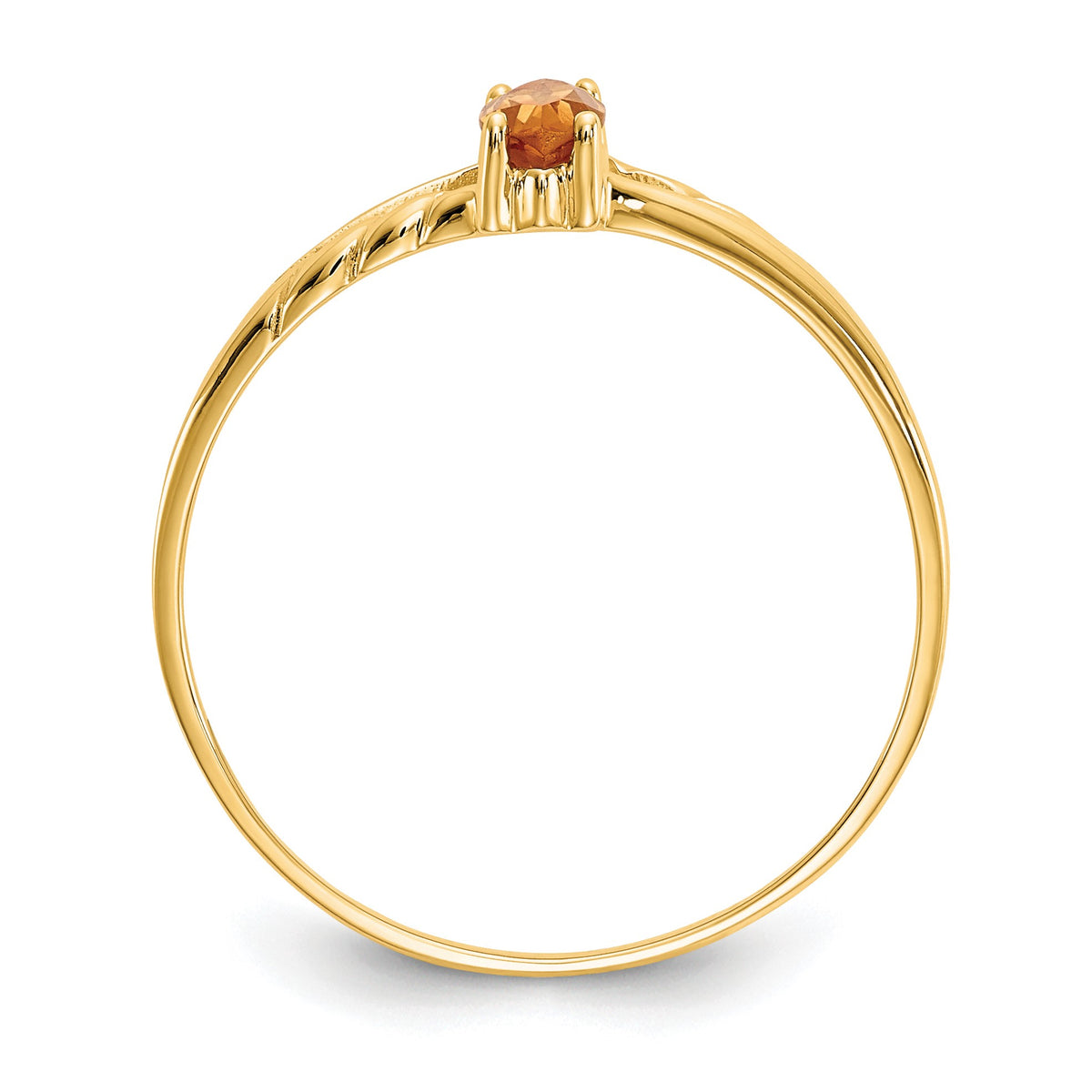14k 6x3 Marquise Citrine Birthstone Ring