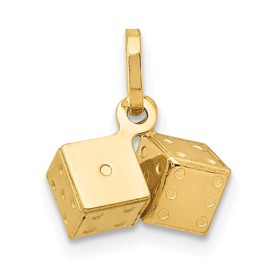 14k  3D Dice Charm