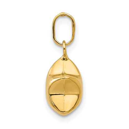 14k 3-D Puffed Star Charm