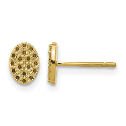 14k Cluster Oval Earring Mountings