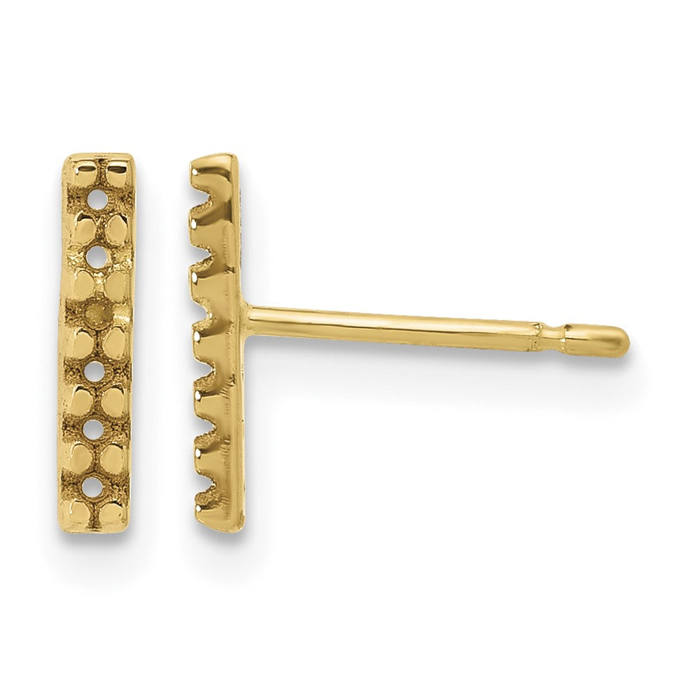 14k Bar Earring Mountings