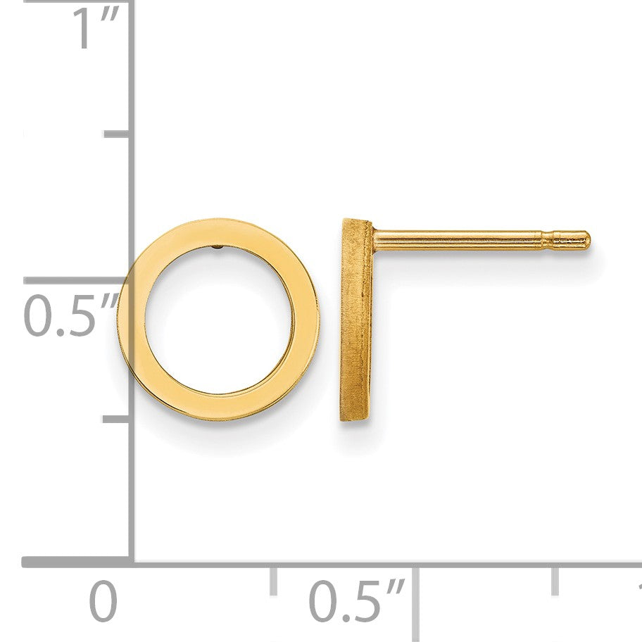 14k Open Circle Earrings