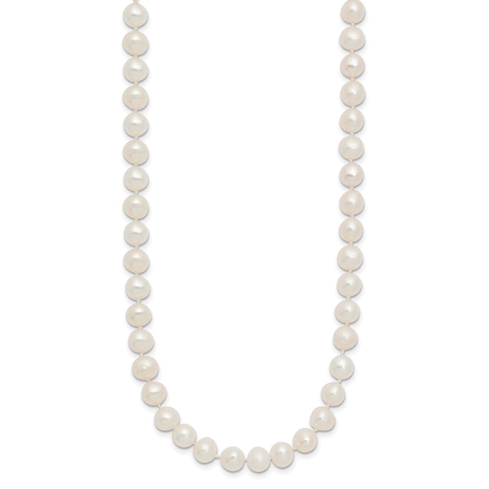 14k 6-7mm White Semi-Round Freshwater Cultured Pearl 16 inch Necklace