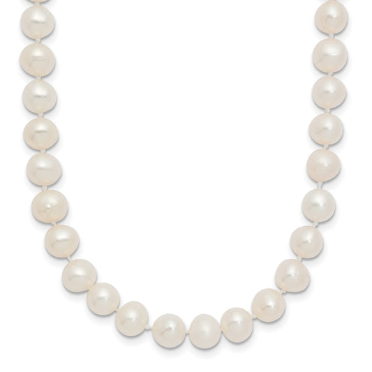 14k 6-7mm White Semi-Round Freshwater Cultured Pearl 14 inch Necklace