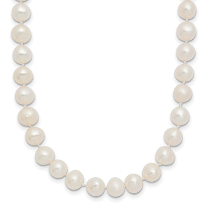 14k 6-7mm White Semi-Round Freshwater Cultured Pearl 14 inch Necklace