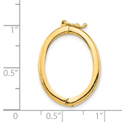 14K 19mm x 24mm Polished Pearl Shortener