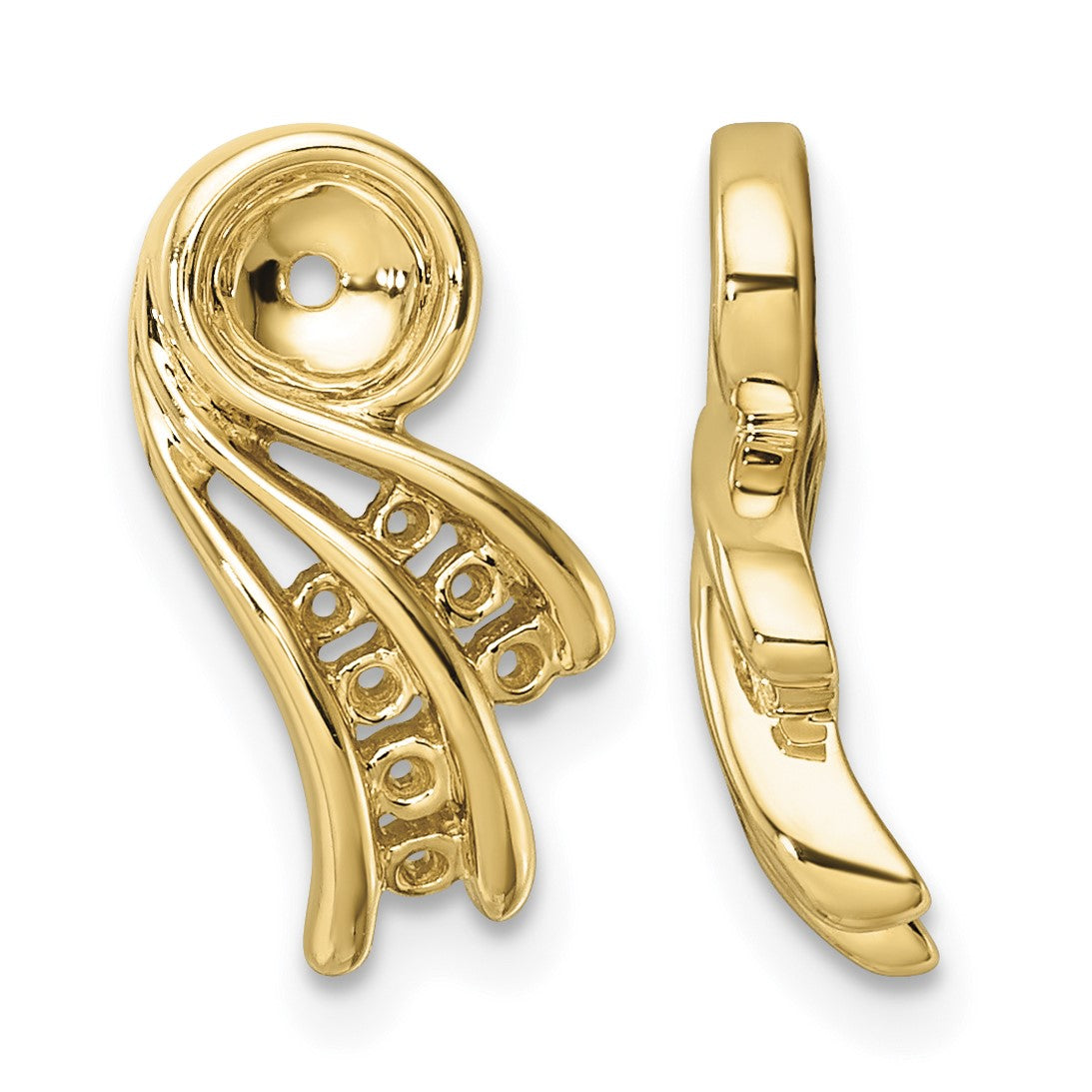 14k Fancy Diamond Earring Jacket Mountings
