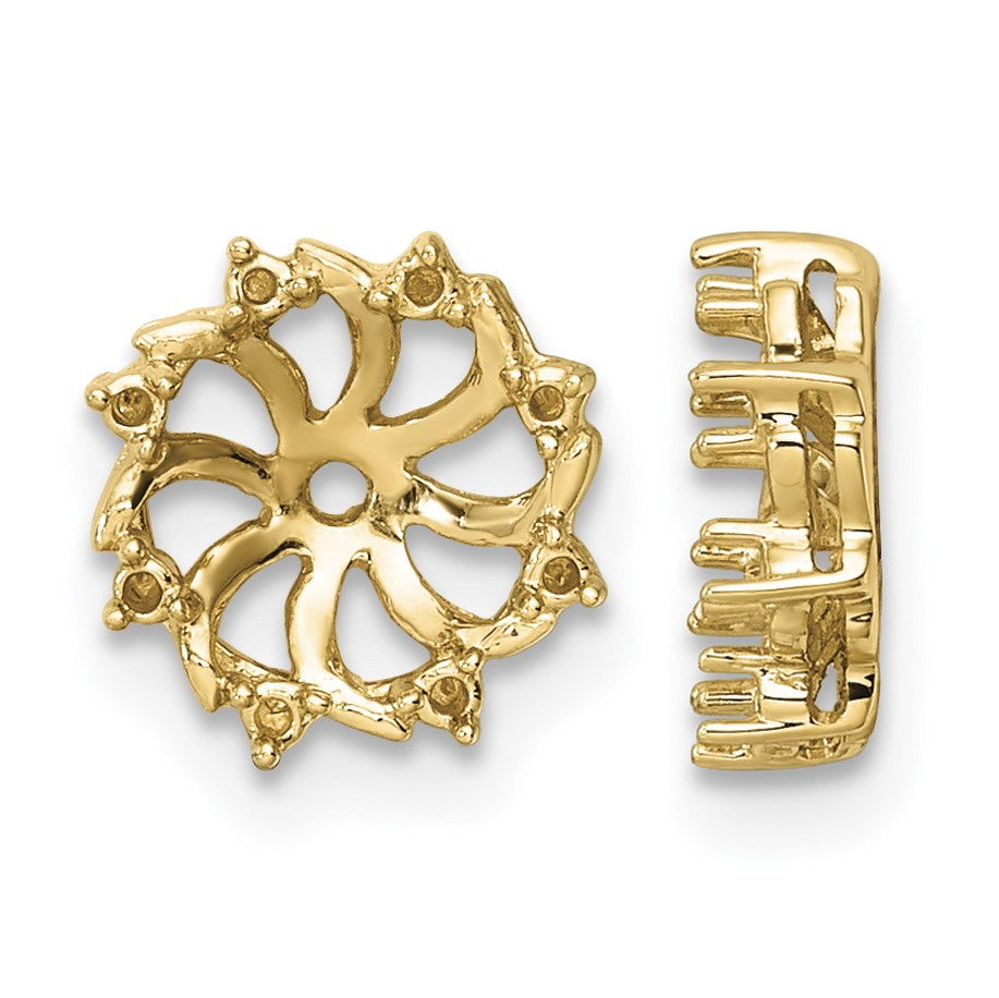14k Diamond Earring Jacket Mountings