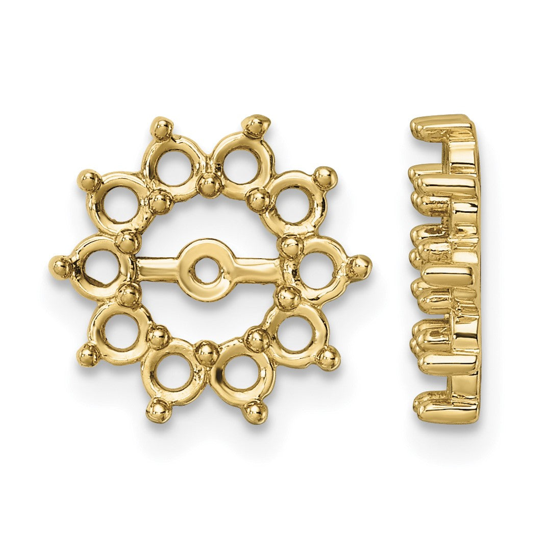 14K Fancy Diamond Earring Jacket Mountings