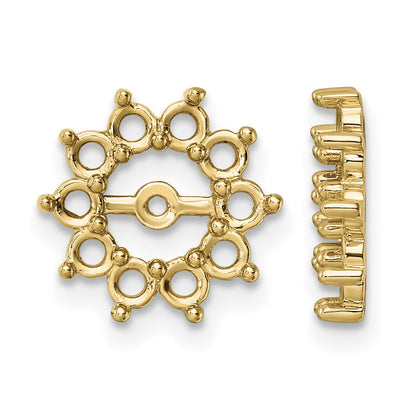 14K Fancy Diamond Earring Jacket Mountings