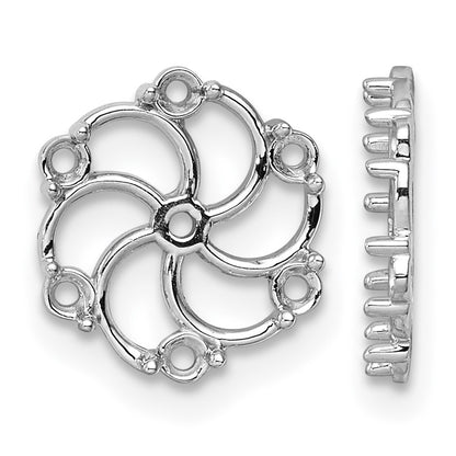 14k White Gold Diamond Earring Jacket Mountings