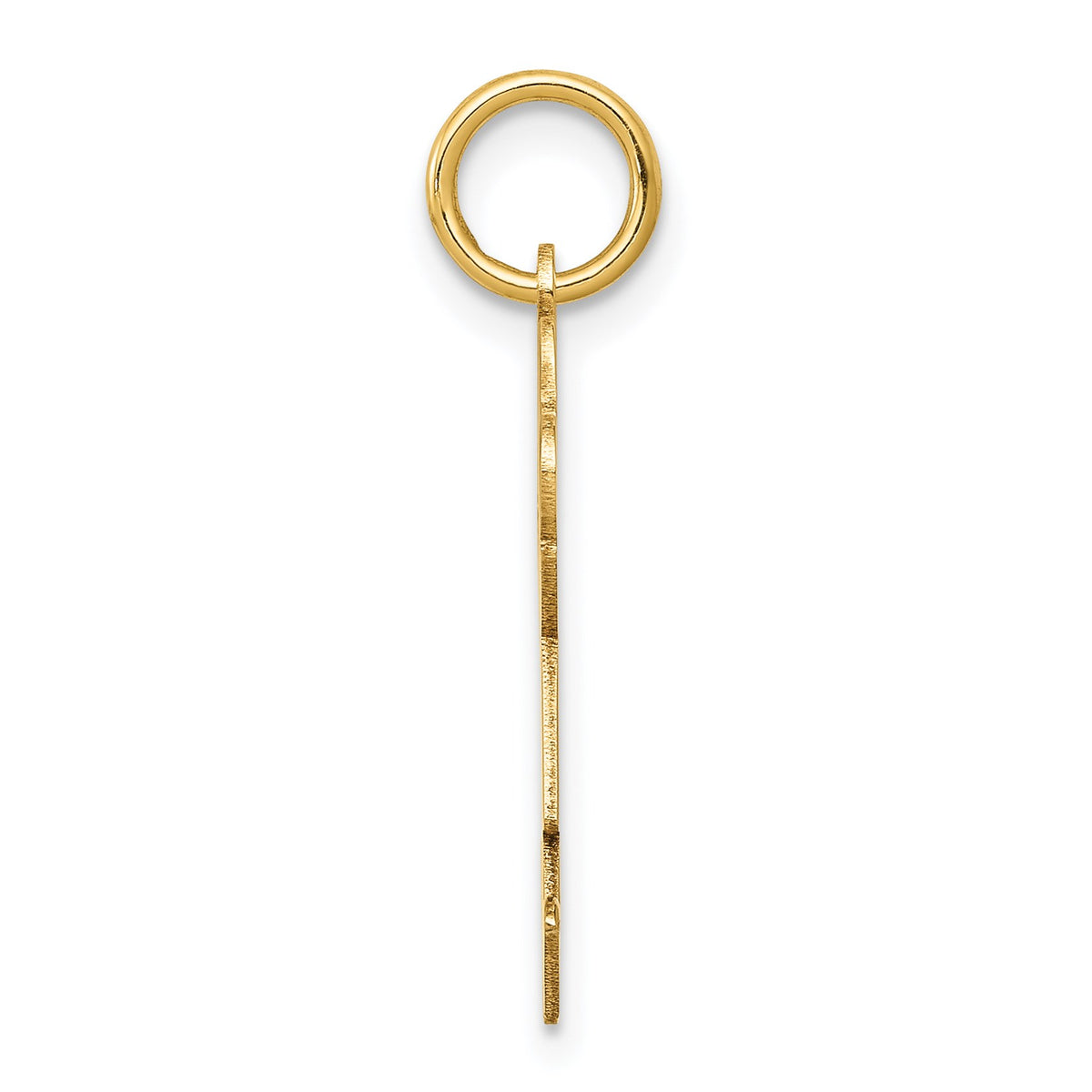 14k The Kids Small Girl with Ponytails Engravable Joy Charm