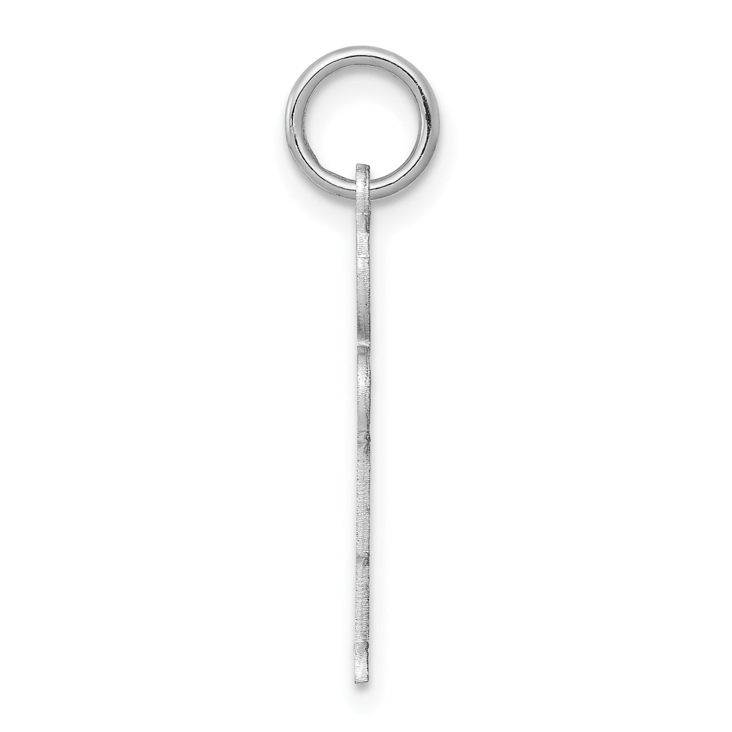 14k White Gold The Kids Small Boy with Haircut Engravable Hugs Charm