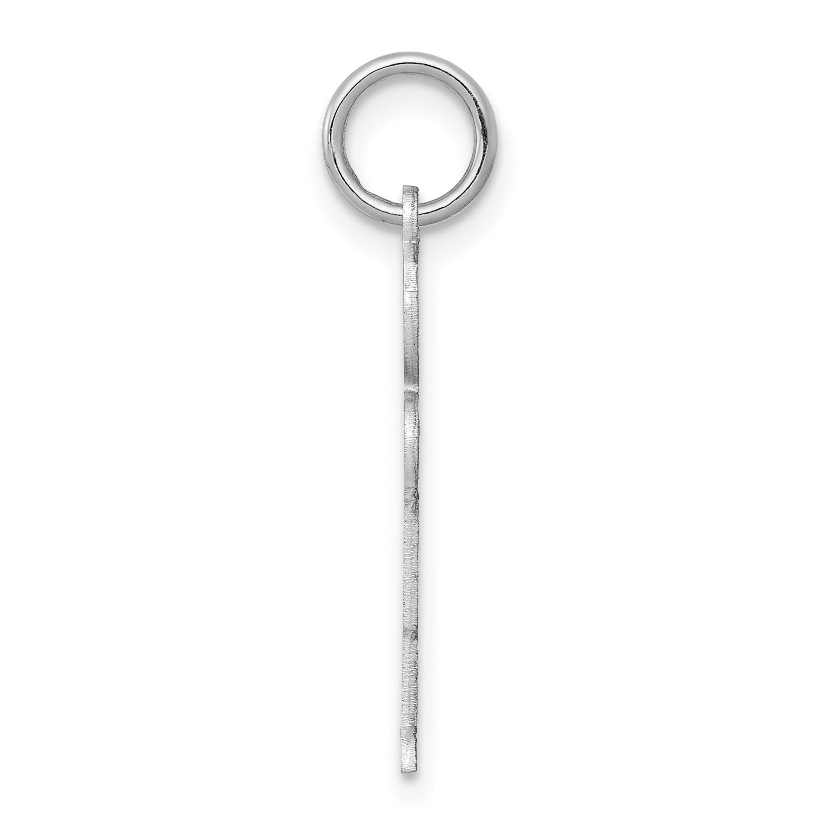 14k White Gold The Kids Small Boy with Haircut Engravable Hugs Charm