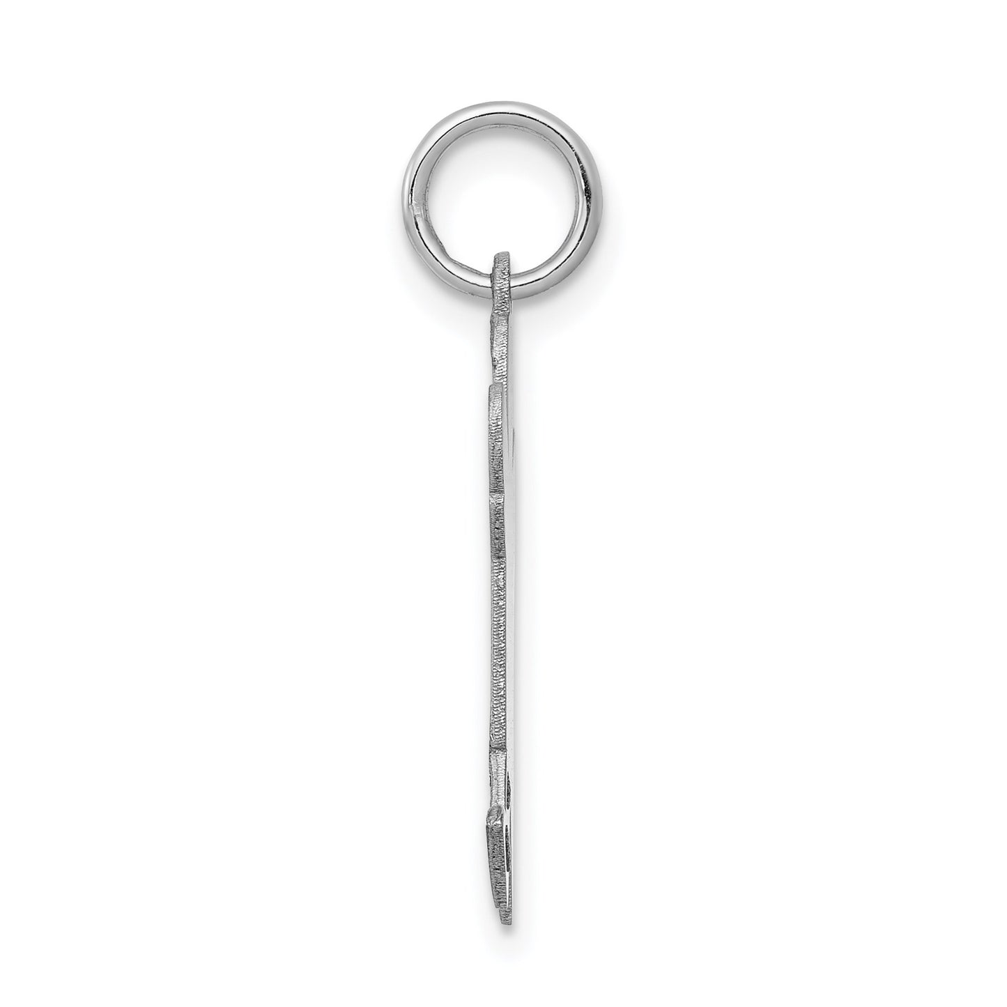 14k White Gold The Kids Small Boy with Haircut Engravable Joy Charm