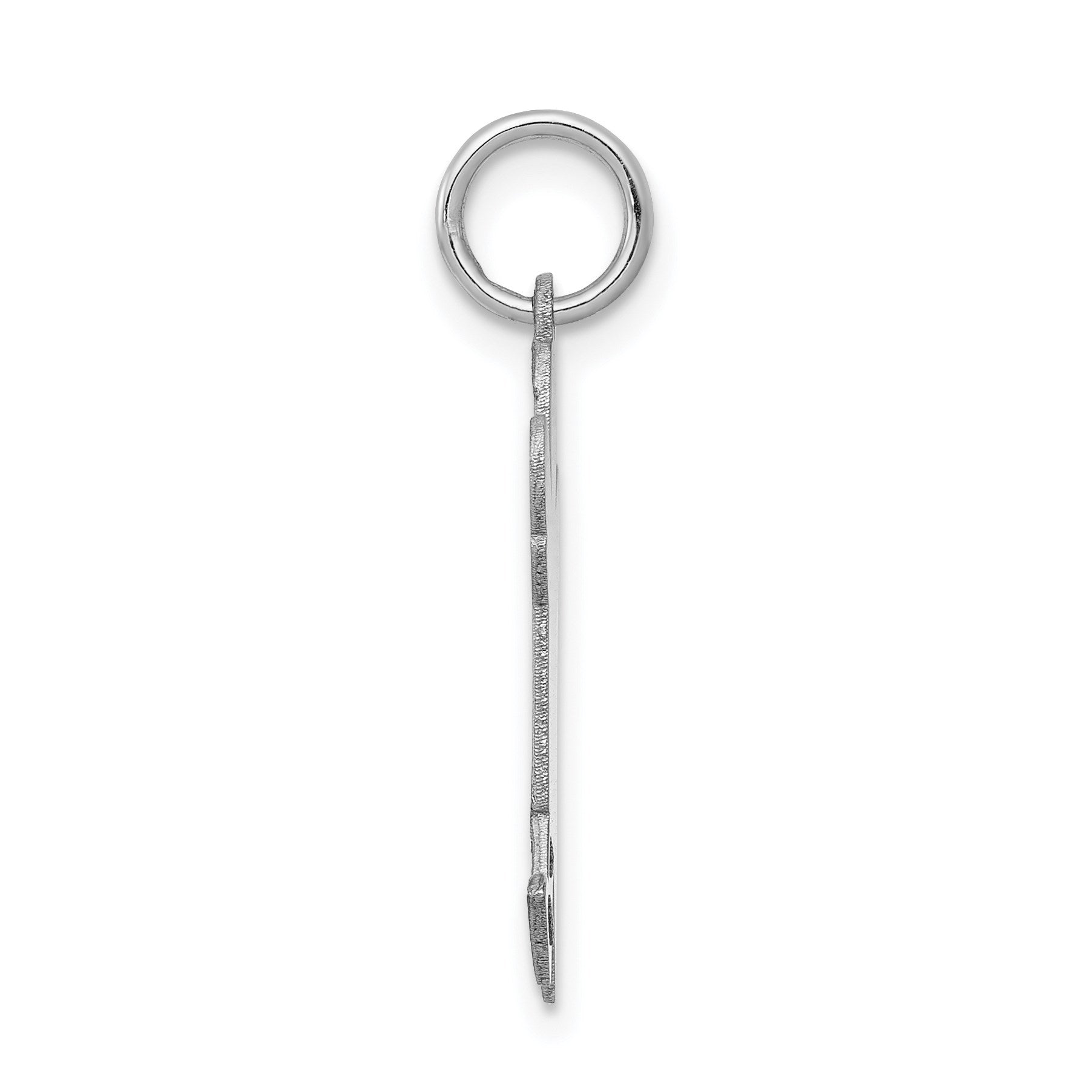 14k White Gold The Kids Small Boy with Haircut Engravable Joy Charm