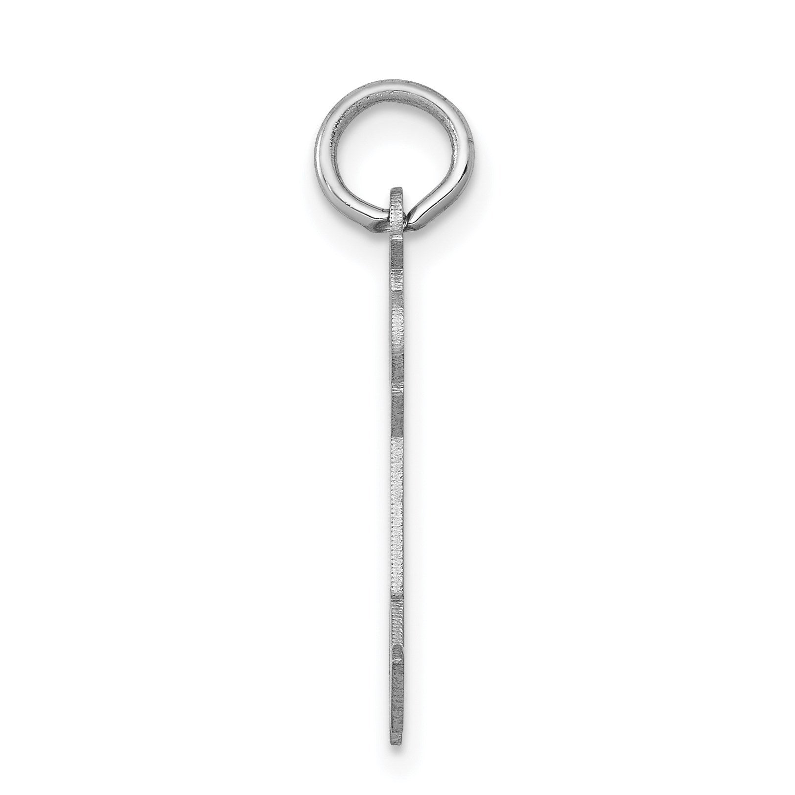 14k White Gold The Kids Small Patches Boy Engravable Joy Charm