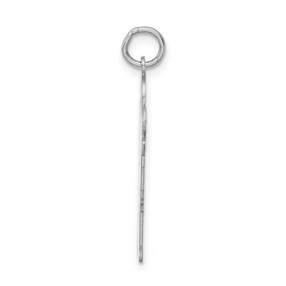 Sterling Silver Rhodium-plated Kid Charm
