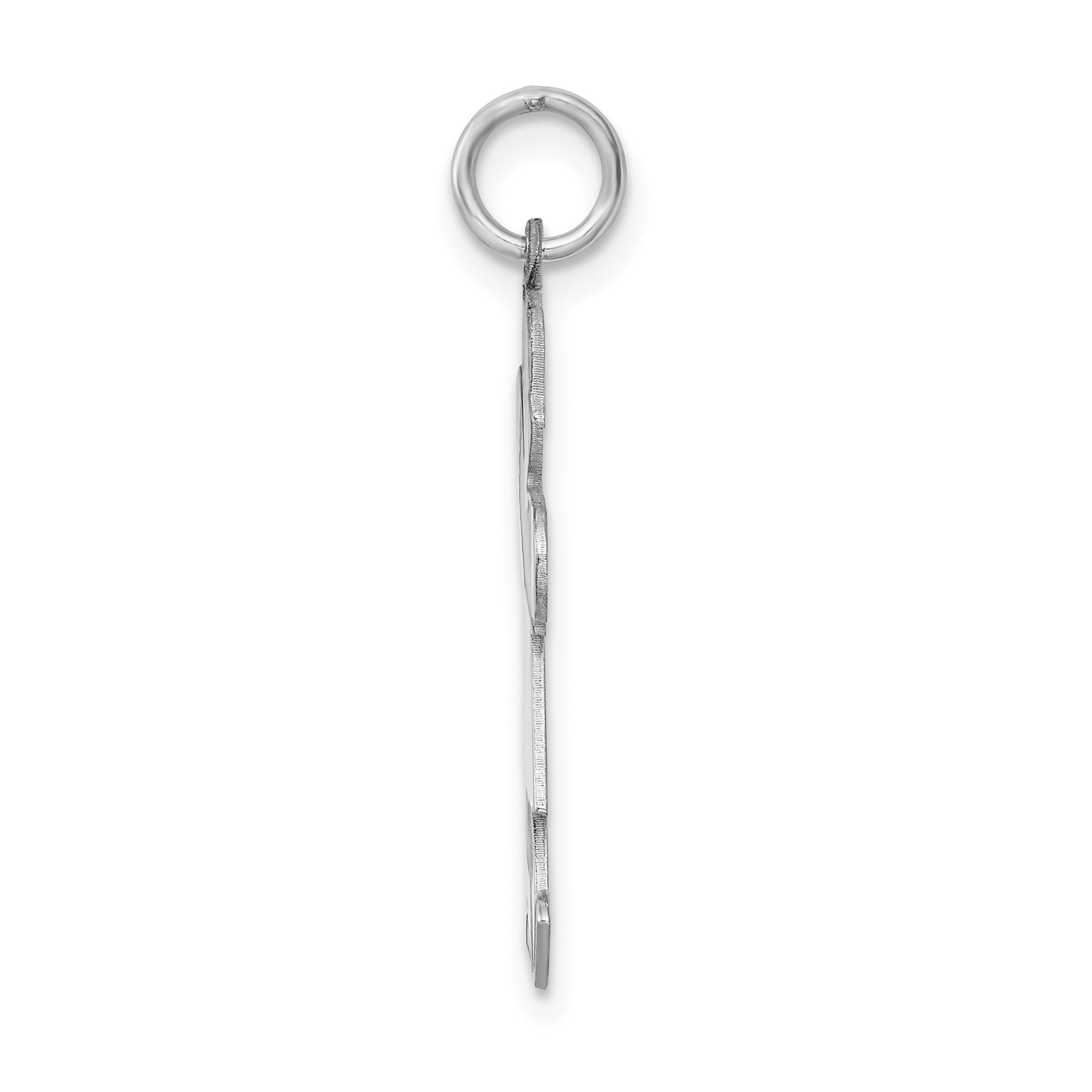 Sterling Silver Rhodium-plated Kid Charm