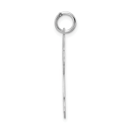 Sterling Silver Rhodium-plated Kid Charm