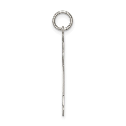 Sterling Silver Rhodium-plated Kid Charm