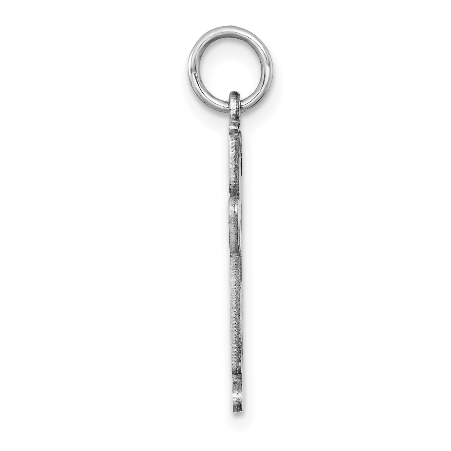 Sterling Silver Rhodium-plated Class of 2025 Girl Cuddle Charm