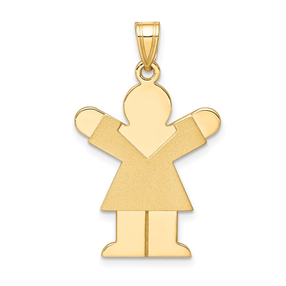 14k Girl Charm