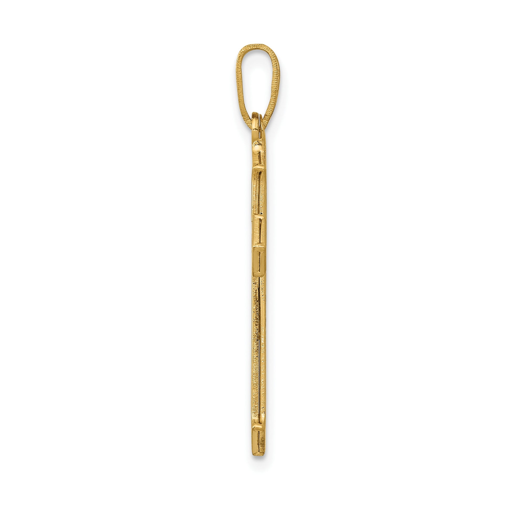 14k Passion Cross Pendant