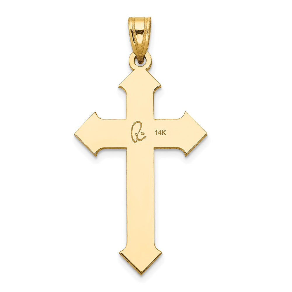 14k Two-tone Passion Cross Pendant