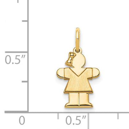 14k The Kids Mini Girl Hugs Charm