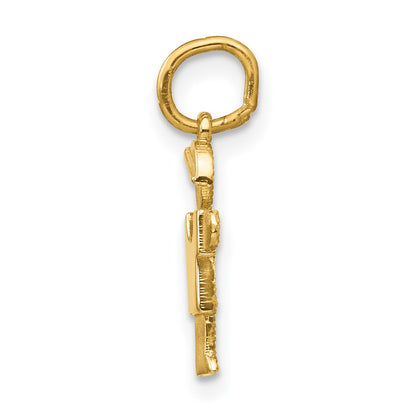 14k The Kids Mini Boy Hugs Charm
