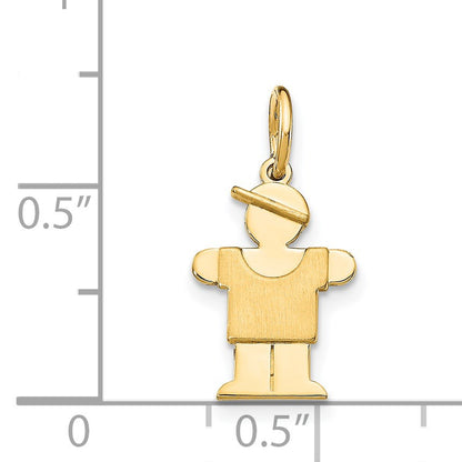 14k The Kids Mini Boy Hugs Charm