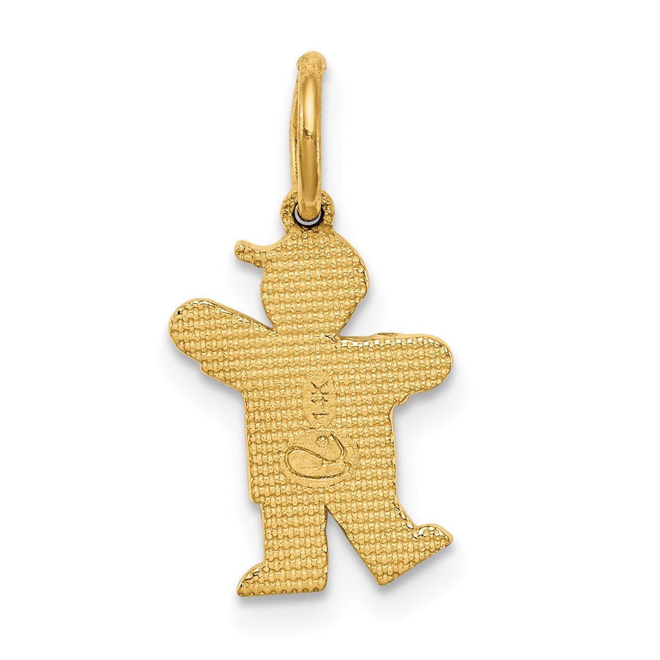 14k The Kids Mini Boy Kiss Charm