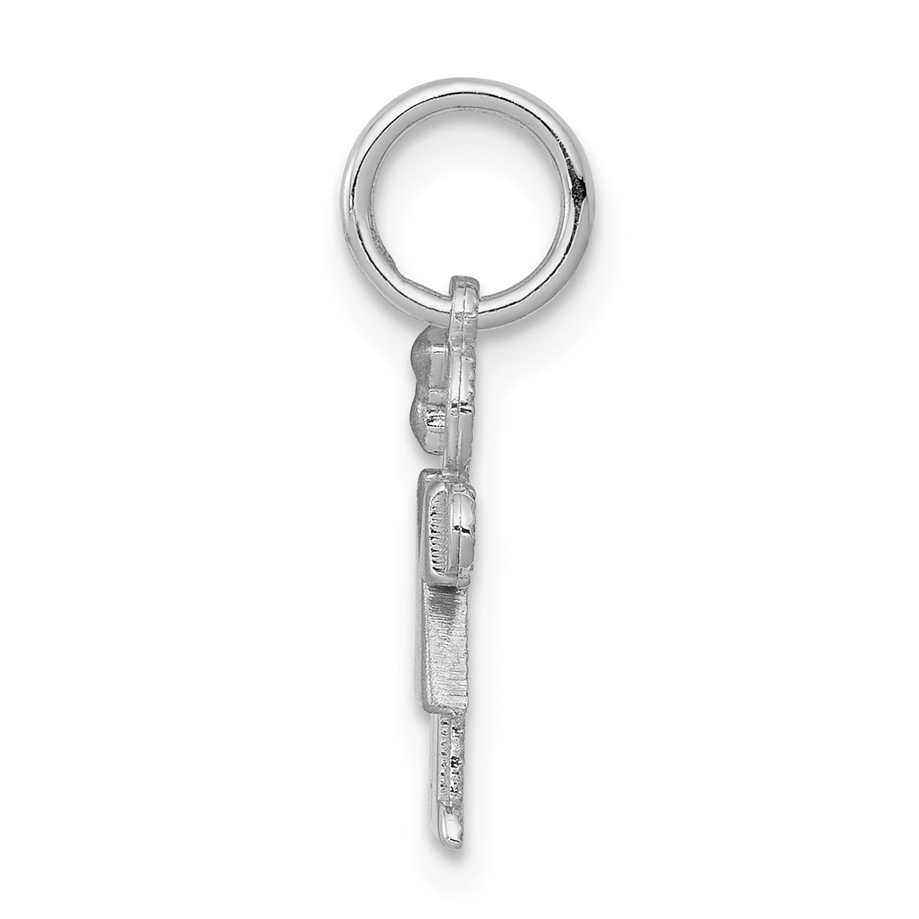 14k White Gold The Kids Mini Girl Hugs Charm
