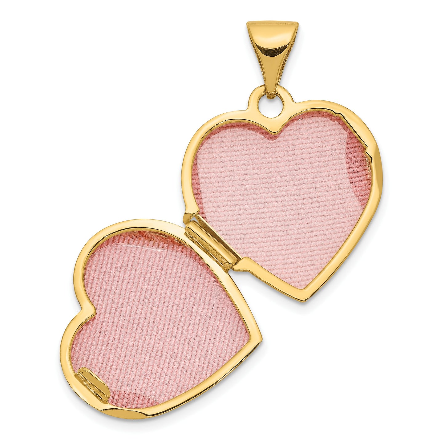 14k Floral 15mm Heart Locket