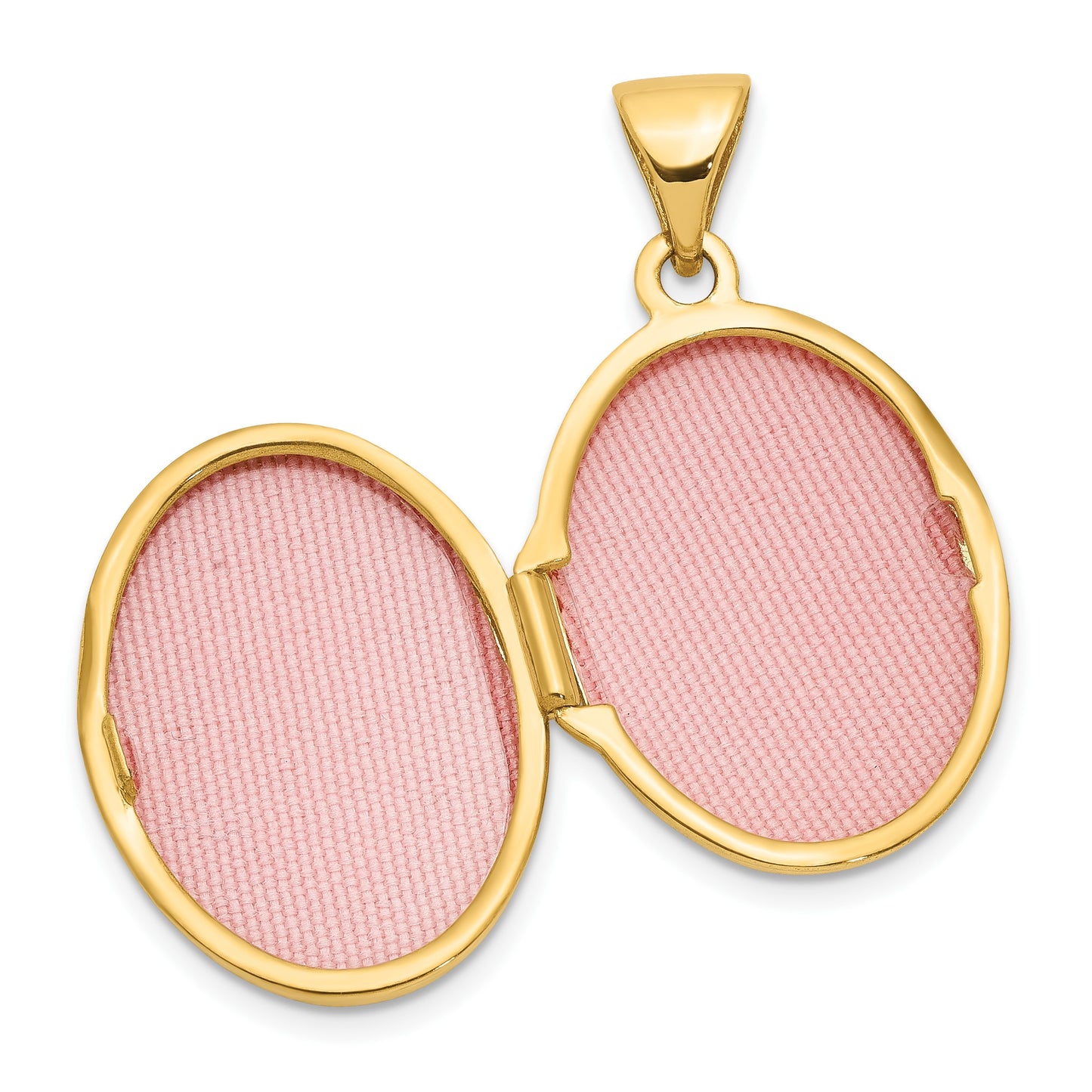14k Scalloped Border 17mm Oval Locket