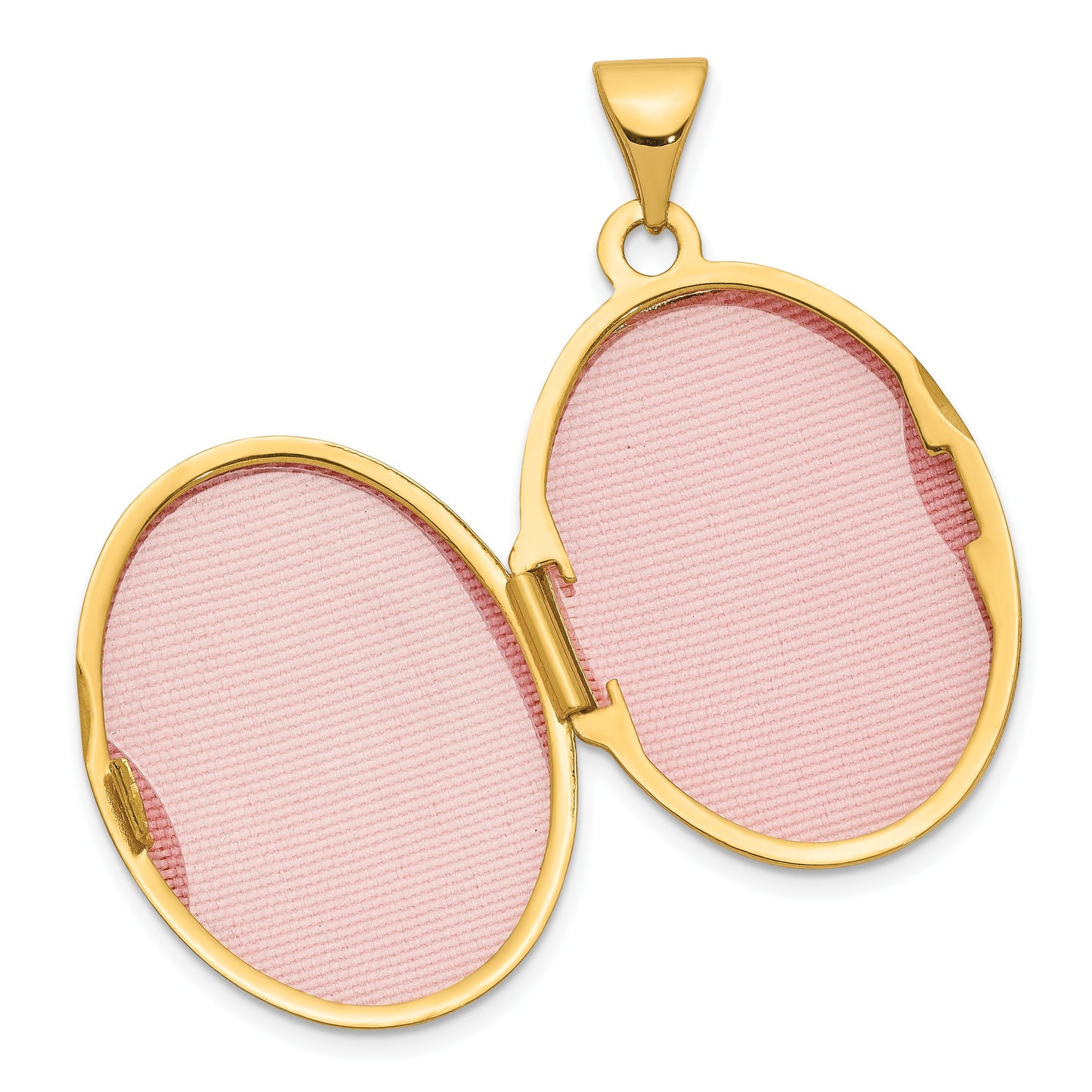 14k Heart Border 21mm Oval Locket