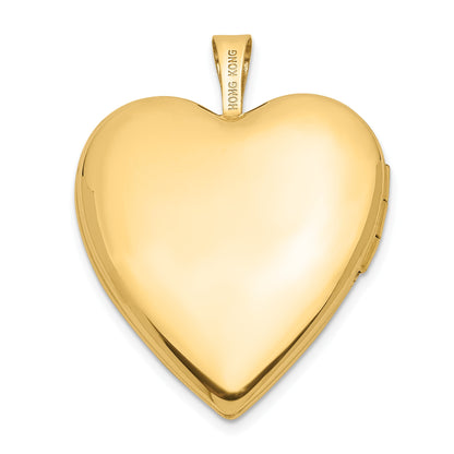 14K Diamond Star 20mm Heart Locket