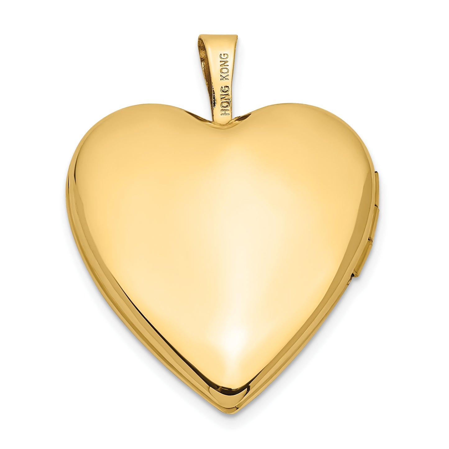 14K Pink and Green Enamel Rose 20mm Heart Locket