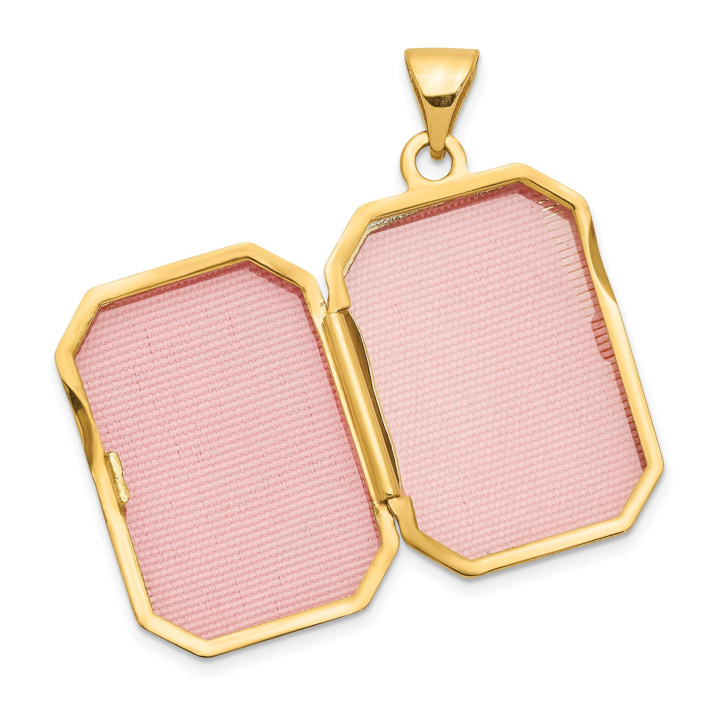 14k Fancy Border 20x15mm Rectangle Locket