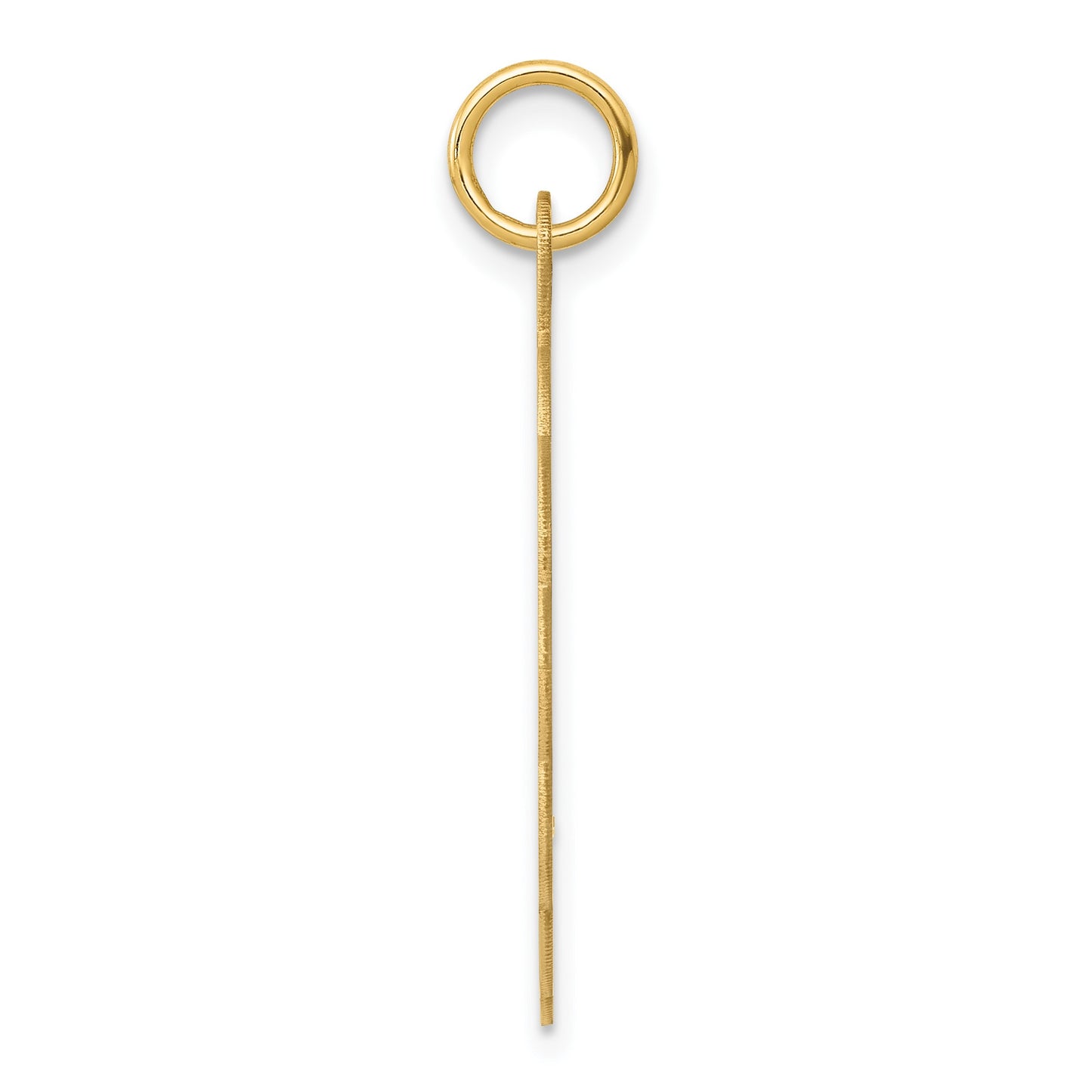 14k .027 Gauge Engravable Round Scalloped 26x23mm Disc Charm