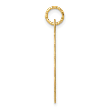 14k .027 Gauge Engravable Round Scalloped 26x23mm Disc Charm