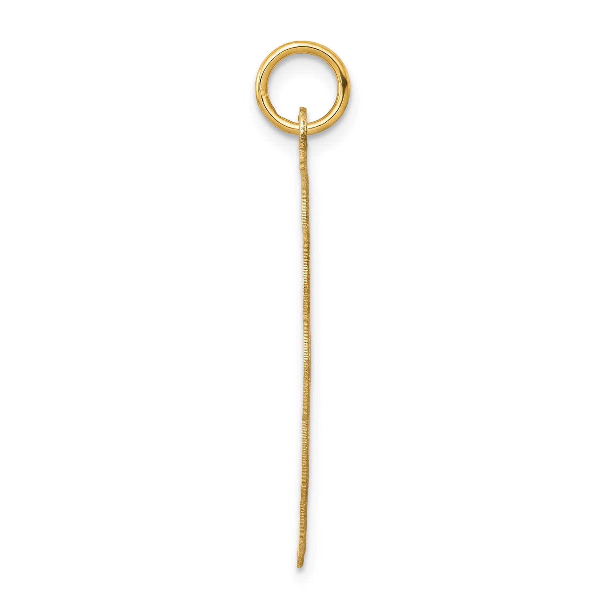 14k .027 Gauge Engravable Round Scalloped 28x25mm Disc Charm