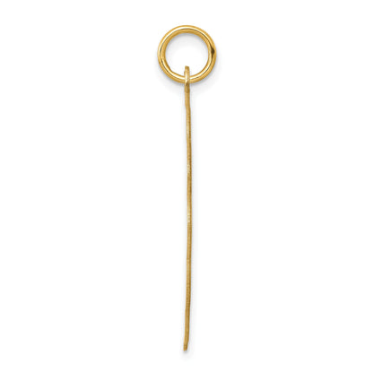 14k .027 Gauge Engravable Round Scalloped 28x25mm Disc Charm