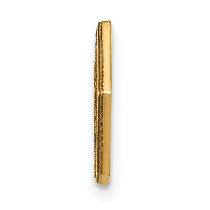 14k 9.5mm Hexagon Non-enameled Attachable Medical  Jewelry Emblem