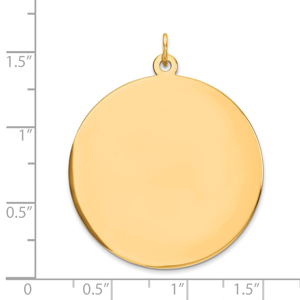 14K Round Disc Charm