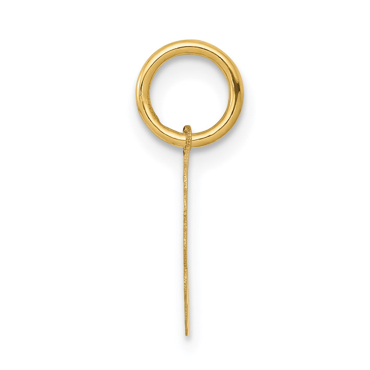 14k Boy Head on .009 Gauge 10mm Engravable Scalloped Disc Charm