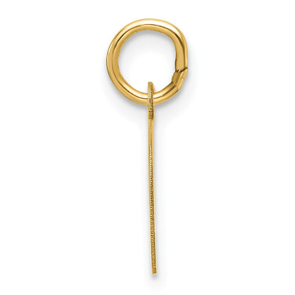 14k Plain .013 Gauge Round Engravable 10.6mm Disc Charm
