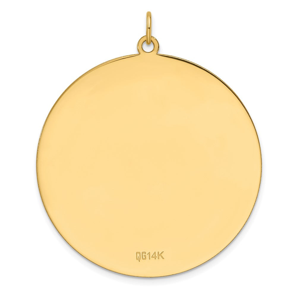 14K Round Disc Charm